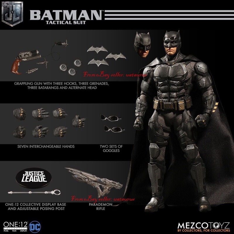 Mezco One:12 Collective Justice League Tactical Suit Batman