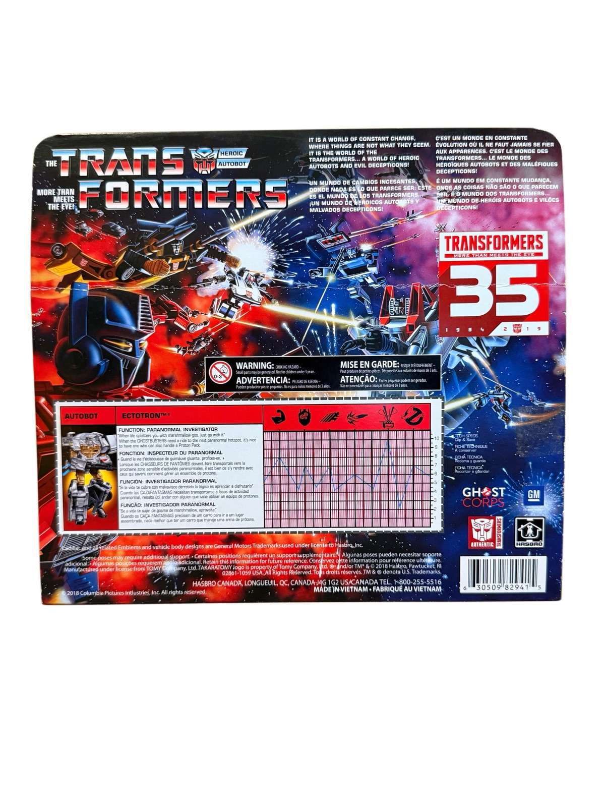 Ectotron packaging back with tech specs
